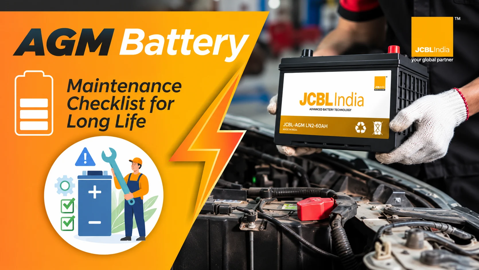 AGM Battery maintenance checklist