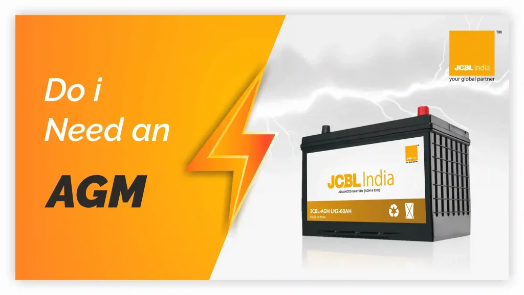 AGM battery with text Do i need AGM battery