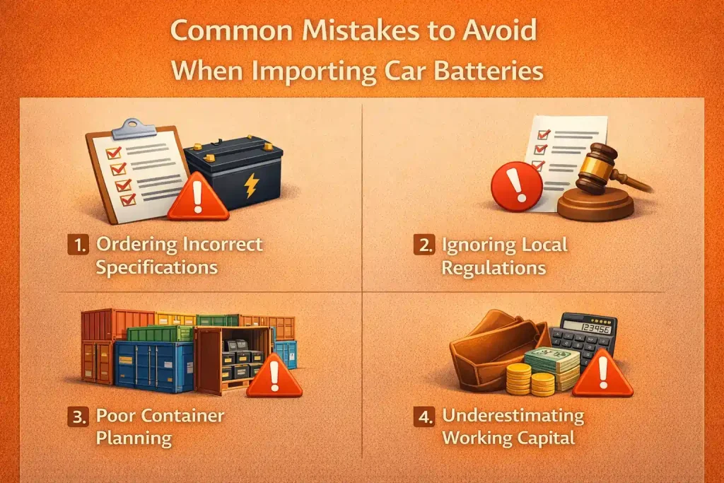 Common Mistakes to Avoid When Importing Car Batteries