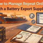 Manage Repeat Orders with a Battery Export Supplier