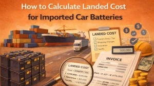 How to Calculate Landed Cost for Imported Car Batteries