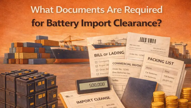 Battery import clearance