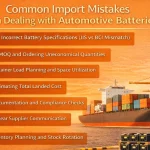 Common Mistakes to Avoid When Importing Car Batteries