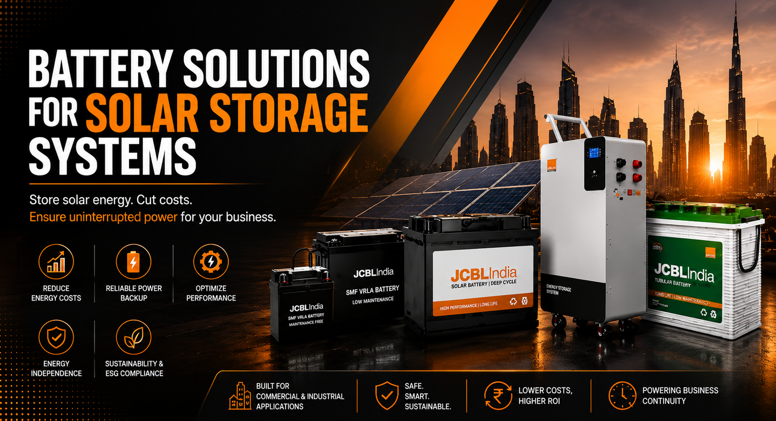 Solar Battery Storage Systems Banner
