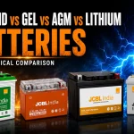 Lead Acid, Gel, AGM and Lithium batteries technical comparison