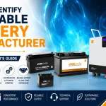 Featured image illustrating how to identify a reliable battery manufacturer in India with quality certifications, advanced manufacturing, testing, and battery product solutions.