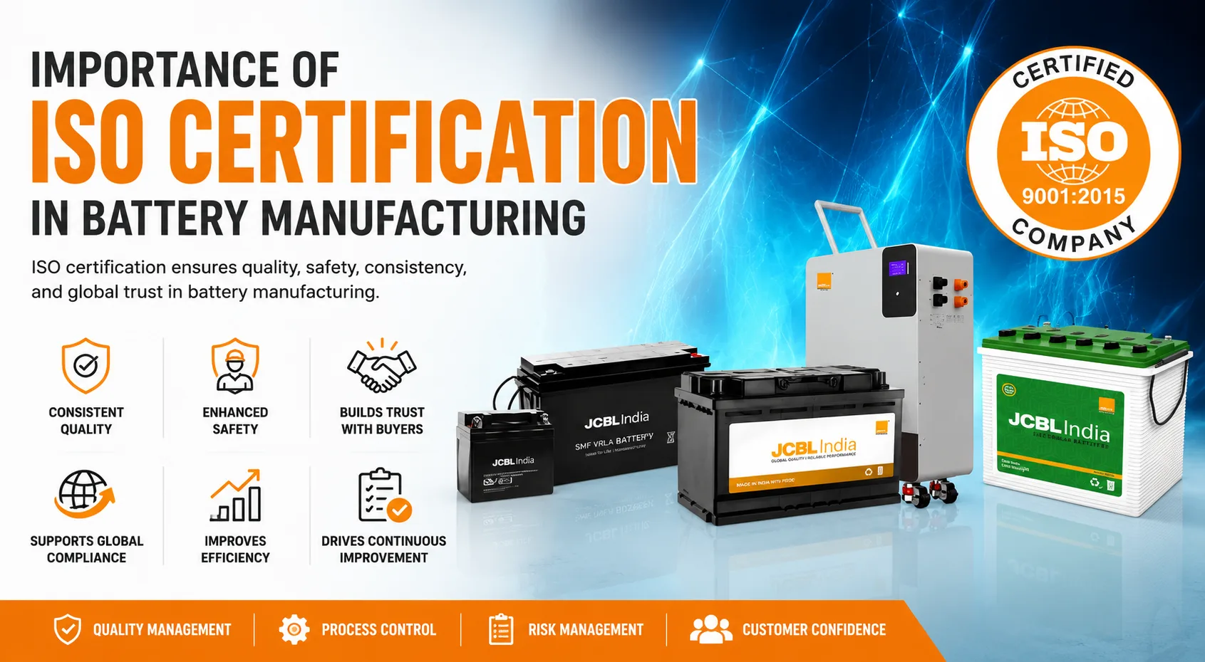 ISO certification importance in battery manufacturing