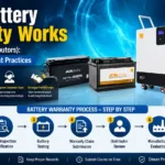 Battery warranty process for dealers and distributors showing claim steps and best practices