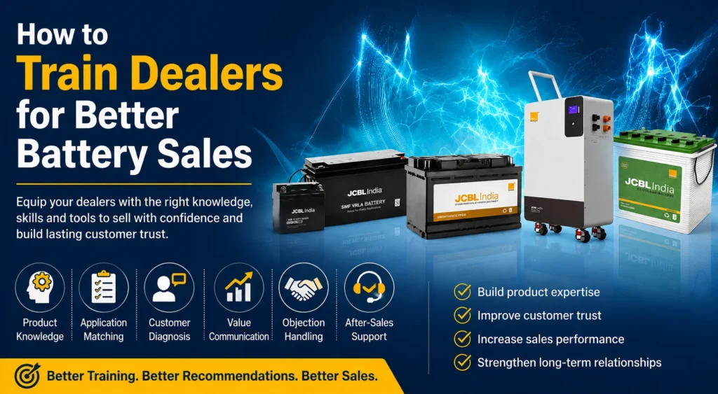 How to train battery dealers with product knowledge and sales skills