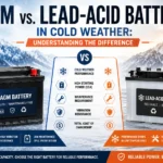 AGM vs lead-acid battery in cold weather comparison