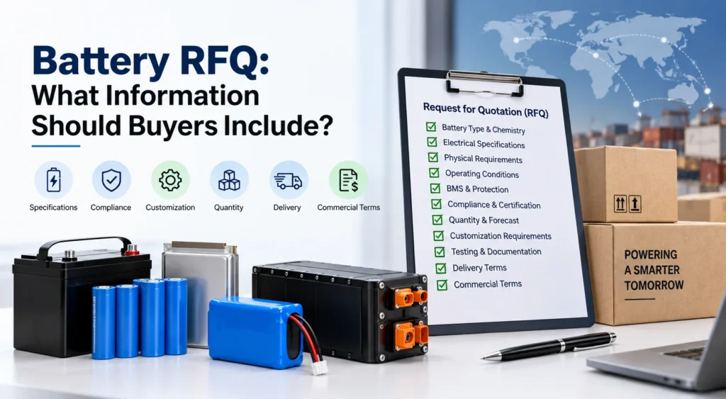 Battery RFQ checklist for buyers