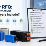 Battery RFQ checklist for buyers
