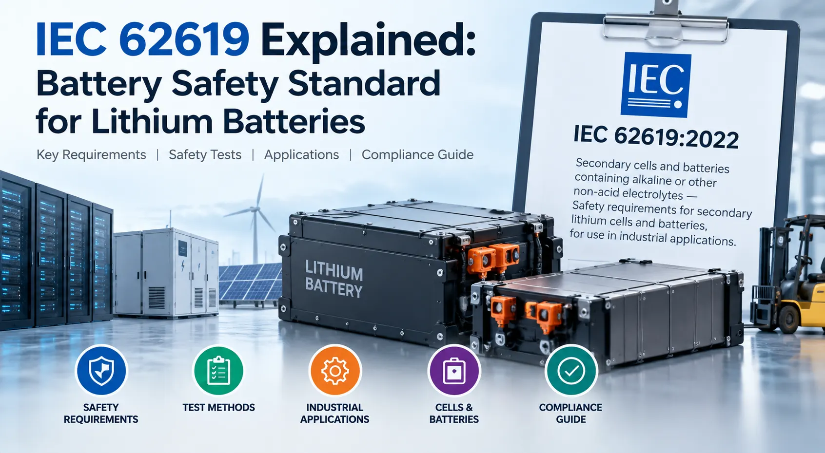 IEC 62619 lithium battery safety standard
