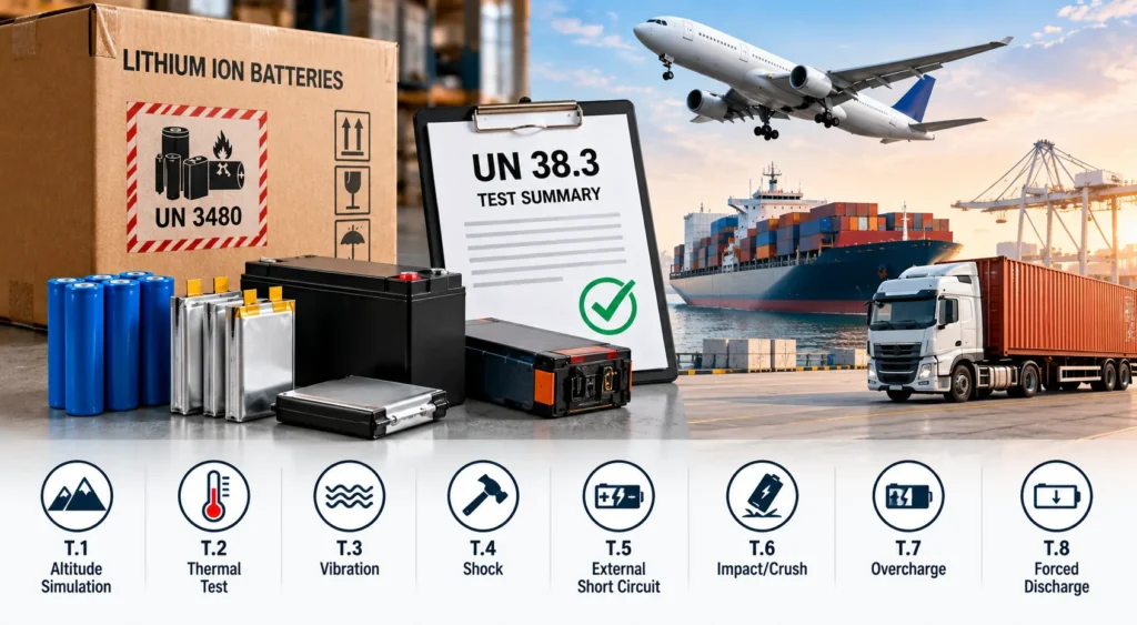 UN 38.3 battery transportation safety